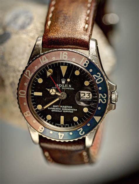 rolex pepsi leather black strap|genuine Rolex leather straps.